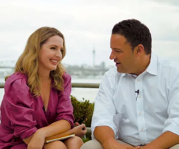 The AM Show’s Amanda Gillies and Duncan Garner on their adorable work wife/husband relationship