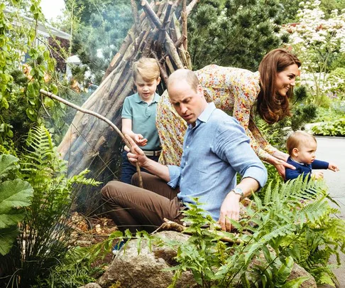 the cambridges at the chelsea flower show