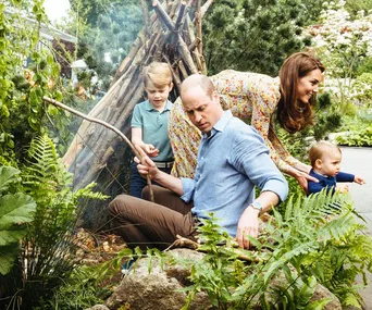 the cambridges at the chelsea flower show