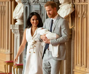 meghan markle prince harry and archie harrison