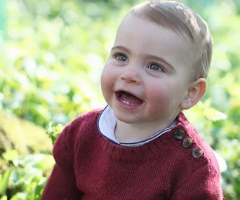 Prince Louis first birthday portrait