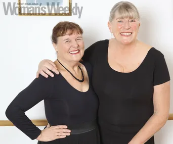 Silver Swans dancers AnneMay Morris and Rosemary Hepozden