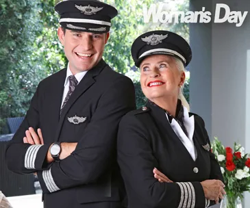 Air New Zealand mother son pilot Ryan Bergman Ruth Schoushkoff