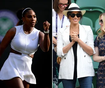 serena williams and meghan markle wimbledon