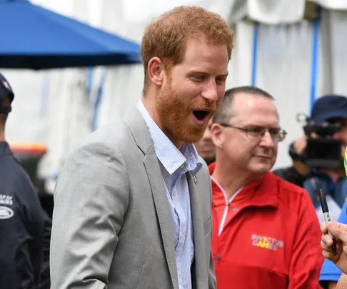 prince harry laughing