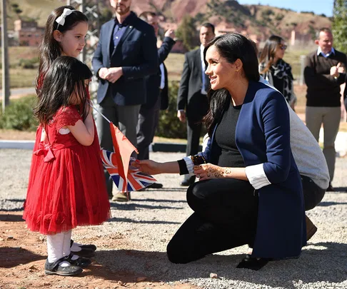 meghan markle and prince harry with children
