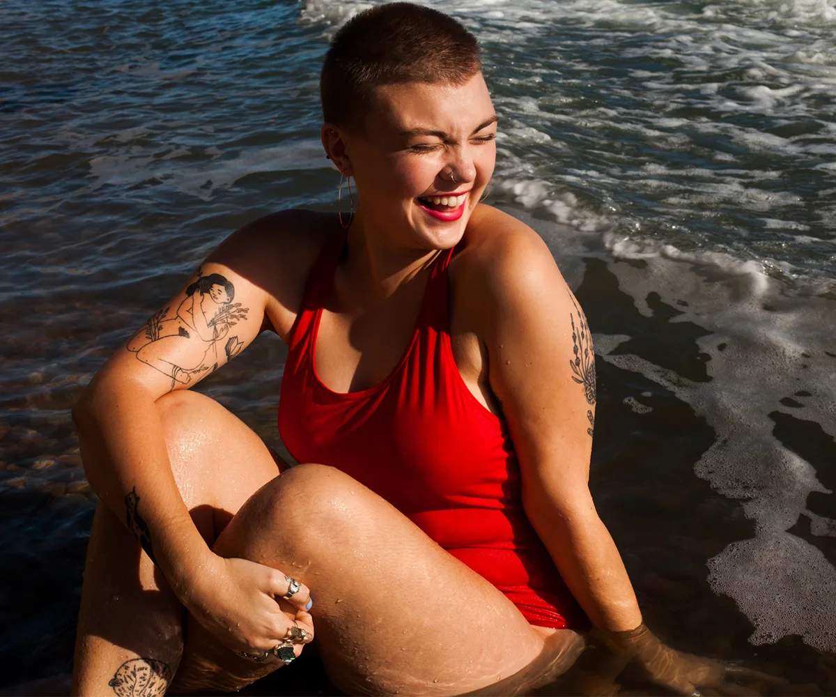 Body positive beach body