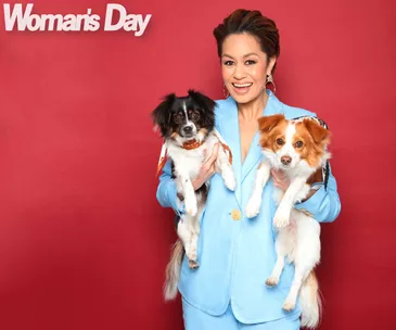 Teuila Blakely pet dogs Missy and Melo