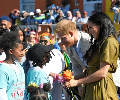 meghan markle and prince harry in bo kaap south africa
