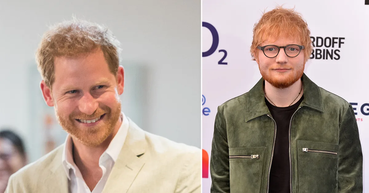 Prince Harry gets a visit from Ed Sheeran and the meeting was caught