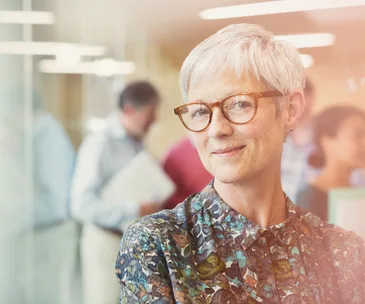 Smiling senior businesswoman