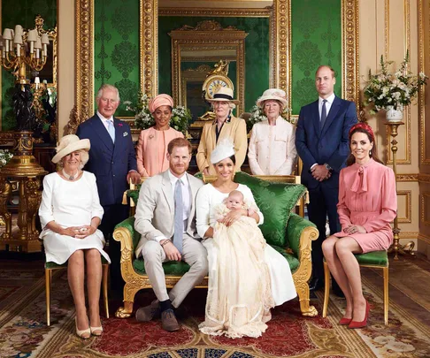 archie christening portrait