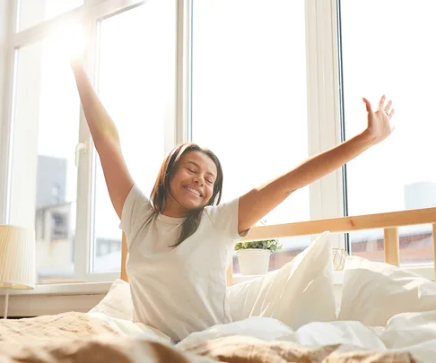 Waking up and stretching