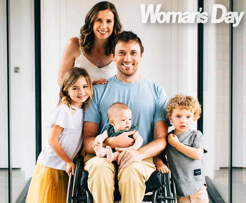 nick stanley paraplegic family newborn son