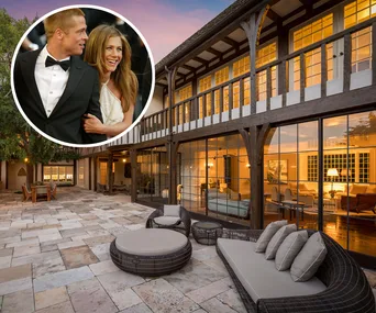 brad pitt jennifer aniston los angeles home for sale 