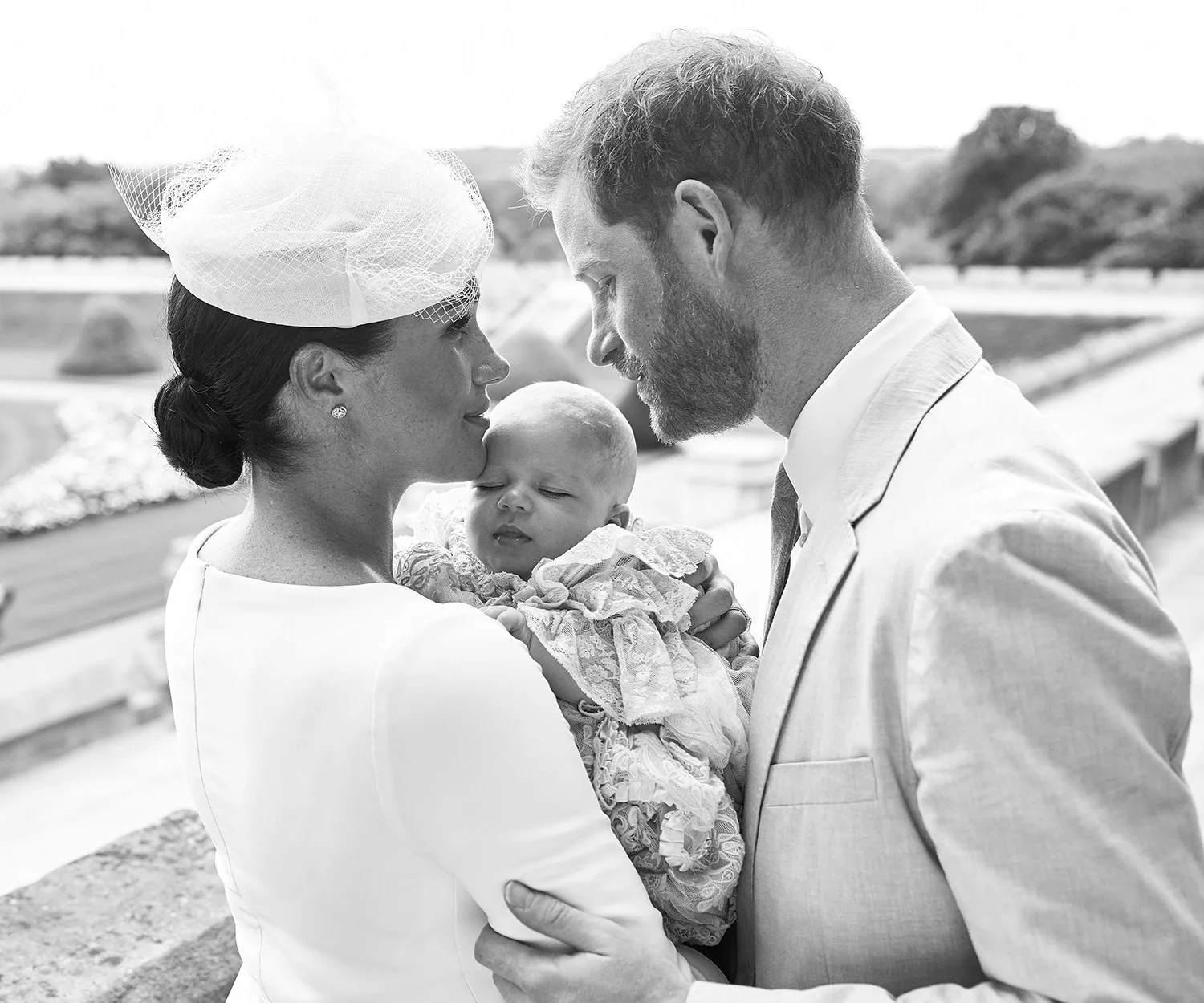 archie christening portrait