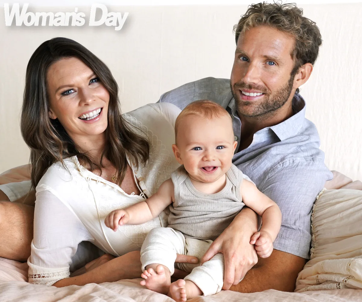 Chelsea Winter and baby Sky