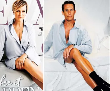 Jeremy Wells recreates Hilary Barry’s NEXT magazine cover and the results are hilarious