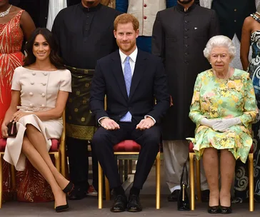 meghan markle prince harry the queen