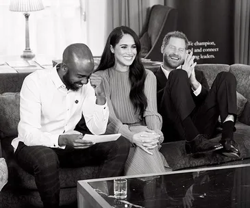 Duchess Meghan and Prince Harry share outtakes from a secret meeting at Buckingham Palace