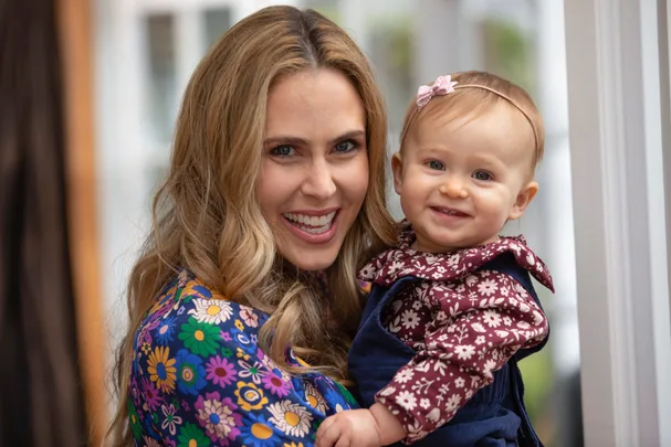 Anna Hutchison and daughter Joanie Pearl