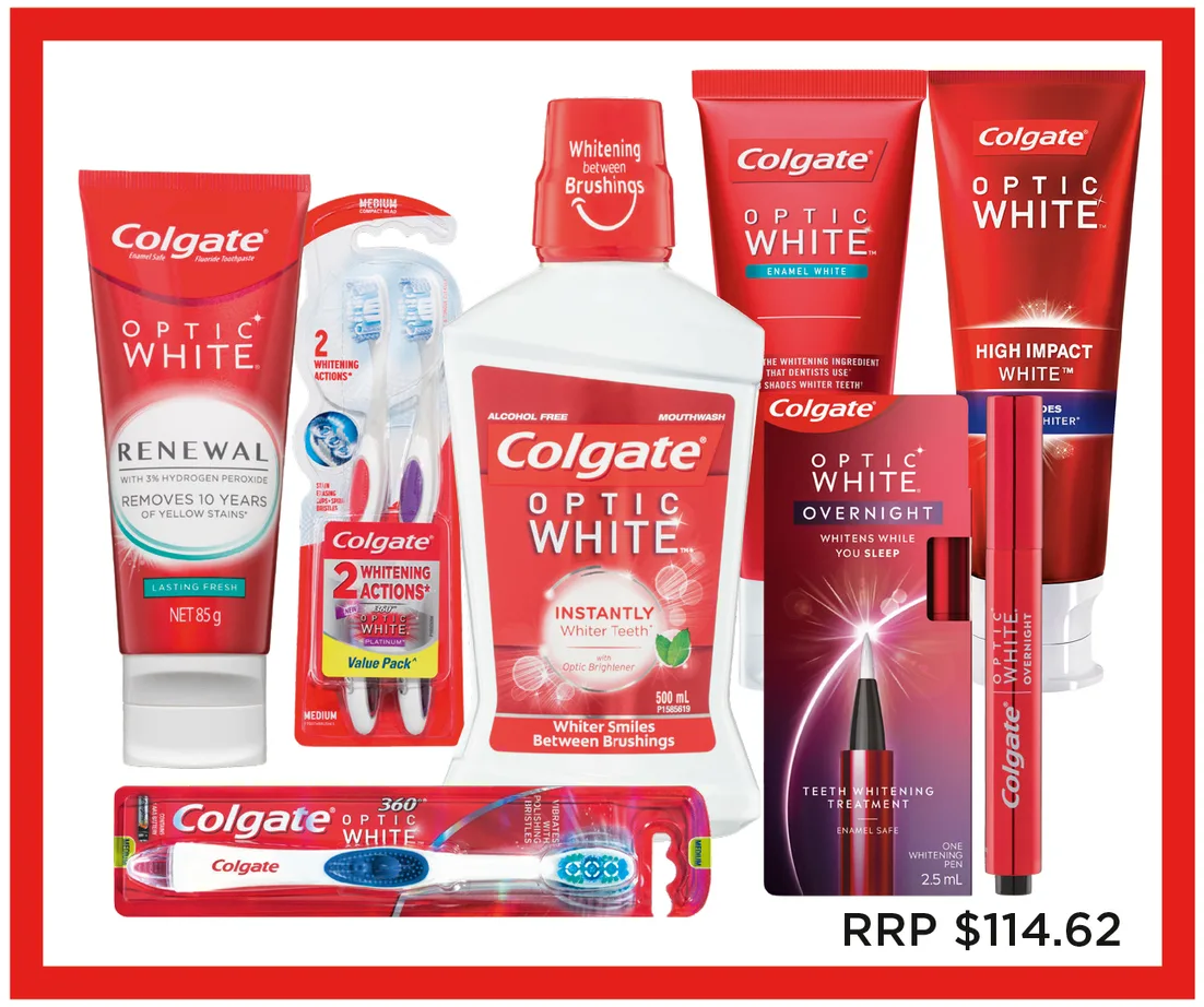 Win the Ultimate Teeth Whitening Prize Pack thanks to Colgate Optic White
