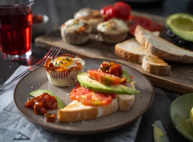 Airfryer bacon and egg cups
