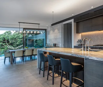 We love this family home which has a resort-style feel