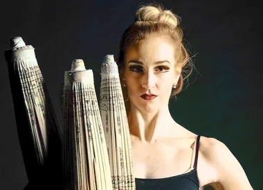 Foot juggler, Emma Phillips, was inspired by the Weekly