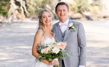 Radio star’s island wedding: ‘We’re nuts about each other!’