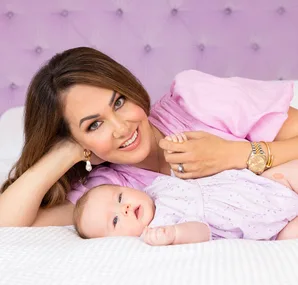 Renee Wright introduces her new baby