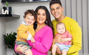 Megan and Andrew Papas’ family joy