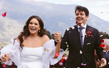 Comedy lovebirds Laura and Joseph’s fun-filled wedding