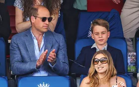 Prince George enjoys day out at the cricket with dad Prince William