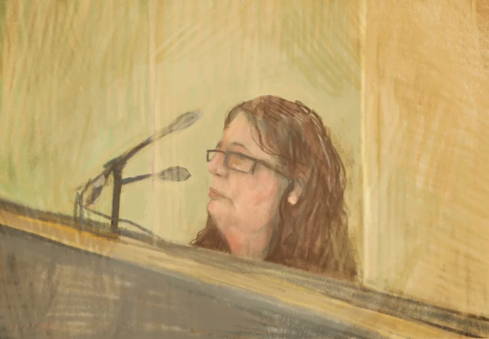 court sketch of erin patterson