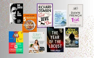 "Collage of book covers including 'The Art of Winning', '5 Ingredients Mediterranean', and 'The Last Devil to Die'."