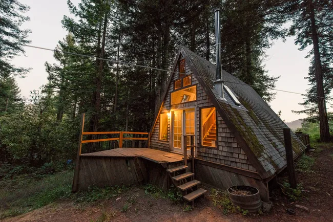 Cabin in the redwoods