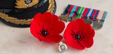 ANZAC poppy pin