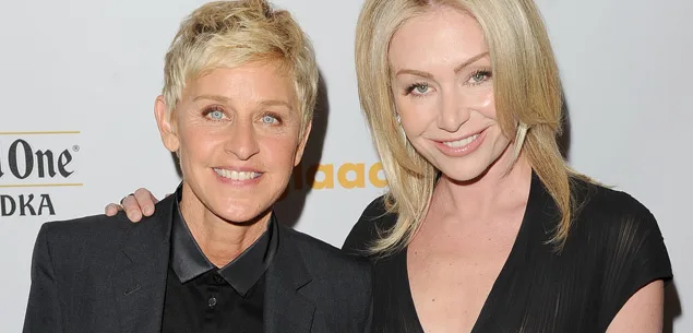 Portia de Rossi and Ellen DeGeneres