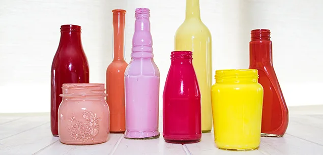 Painted-glass-vases