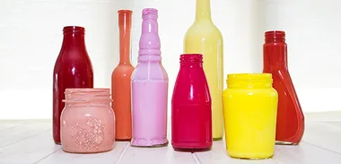 Painted-glass-vases