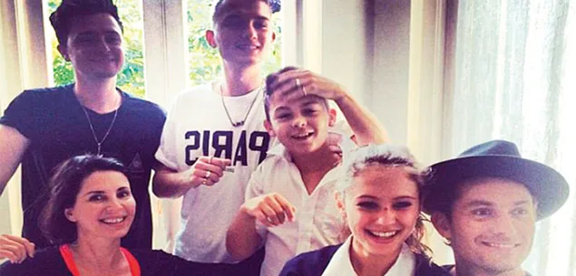 Jude Law and his family
