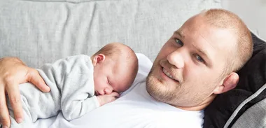 Owen Franks & baby Thomas