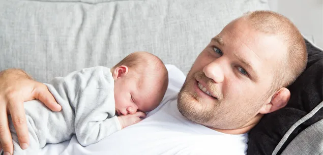 Owen Franks & baby Thomas