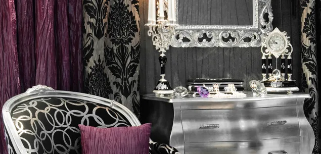 Home decorating with metallics