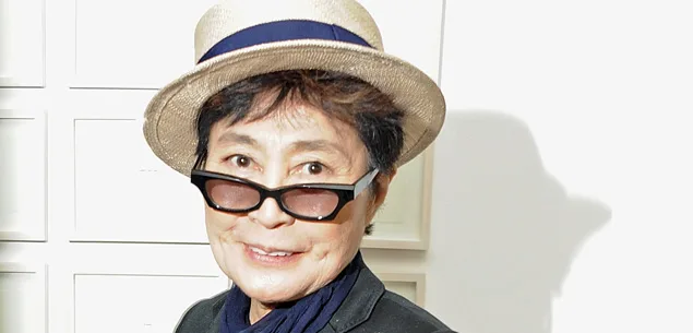 Yoko Ono attends her 'Yoko Ono: To The Light' exhibition