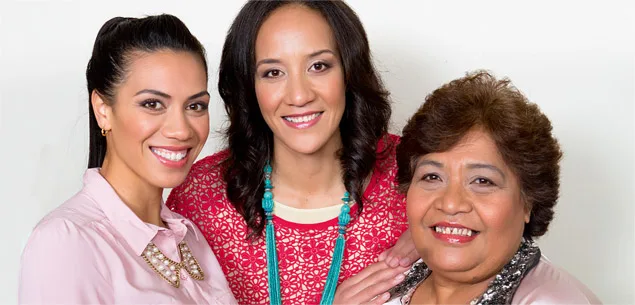Grace and Rachel Rasmussen with their mother Ruta