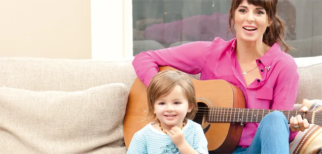 Carly Binding and son London