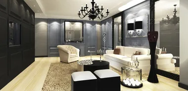 Creating a black and white home décor