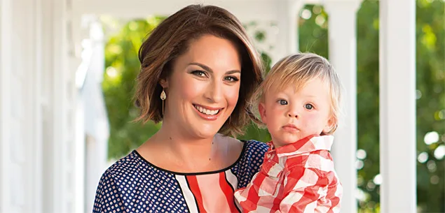 Melissa Stokes and son Hugo
